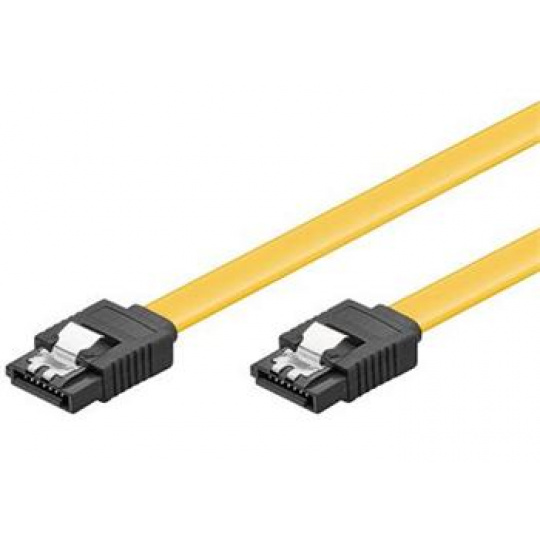 PremiumCord 0,5m SATA 3.0 datový kabel 1.5GBs / 3GBs / 6GBs, kov.západka