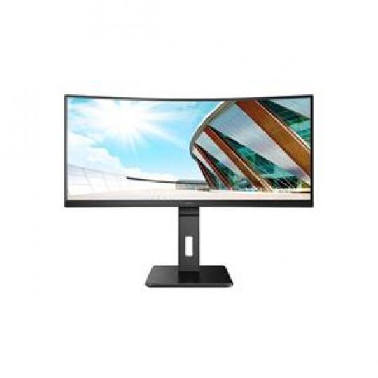 AOC LCD CU34P2A 34" zakřivený VA 21:9 FreeSync/3440x1440@100Hz/1ms/300cd/80mil:1/2xHDMI/DP/4xUSB/Repro/VESA