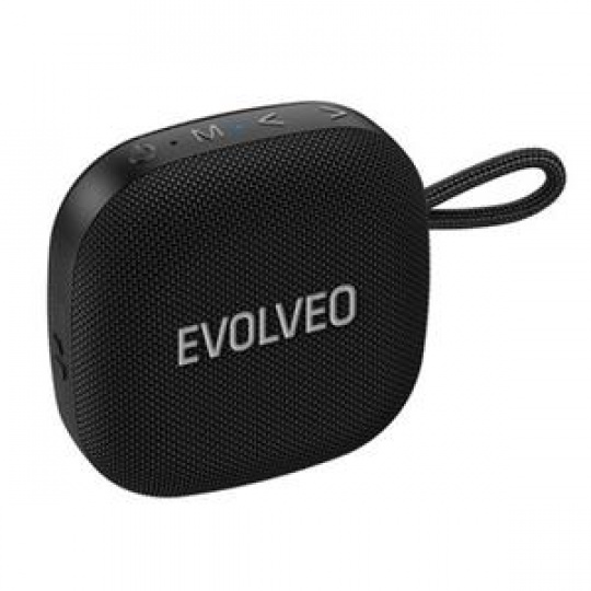 EVOLVEO TopSound, bezdrátový vodotěsný bluetooth reproduktor s rádiem, černý