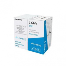 LANBERG LAN KABEL 1GB/S 305M PEVNÝ CCA ČERNÝ