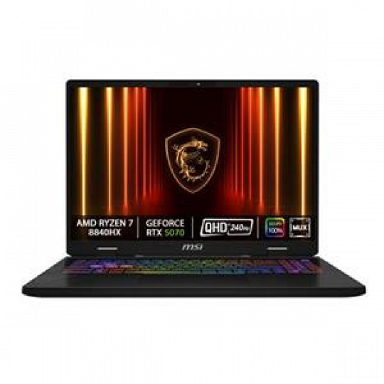 MSI Raider A16 HX B8WI-005XCZ/Ryzen 9 8940HX/32GB/1TB/RTX 5080, 16GB/16" QHD+240Hz/Bez OS MSI Raider A16 HX B8WI-005XCZ/Ryzen 9 8940HX/32GB/1TB/RTX 5080, 16GB/16" QHD+240Hz/Bez OS
