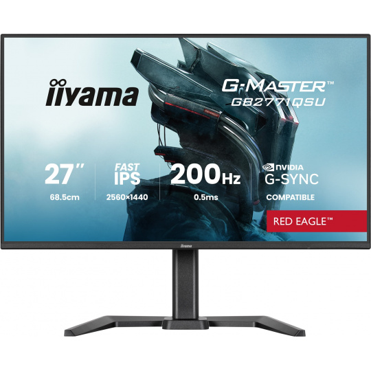 iiyama G-Master/GB2771QSU-B1/27"/IPS/QHD/200Hz/0,5ms/Černá/3R iiyama G-Master/GB2771QSU-B1/27"/IPS/QHD/200Hz/0,5ms/Černá/3R
