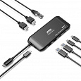 PORT CONNECT Cestovní dokovací stanice USB-C, 2×4K, 7portů, PD100W