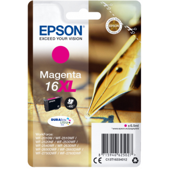 Epson Singlepack Magenta 16XL DURABrite Ultra Ink