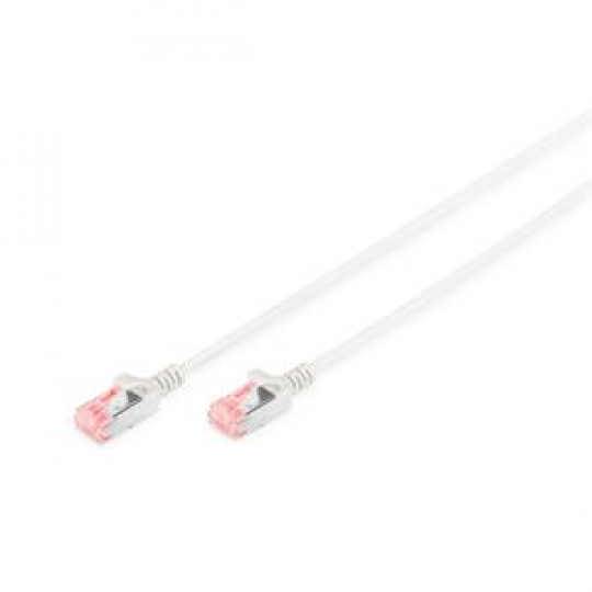 Digitus Tenký propojovací kabel U-FTP CAT 6 U-FTP, Cu, LSZH AWG 28/7, délka 1 m, barva šedá