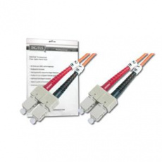 DIGITUS Fiber Optic Patch Cord, SC to SC, Multimode, OM1, 62.5/125 µ, Duplex Length 2m DIGITUS Fiber Optic Patch Cord, SC to SC, Multimode, OM1, 62.5/125 µ, Duplex Length 2m