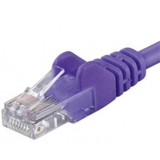 PremiumCord Patch kabel UTP RJ45-RJ45 level CAT6 2m fialová
