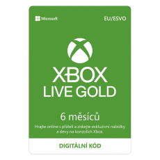 ESD XBOX - Zlaté členství Xbox Live Gold - 6 měsíců (EuroZone)