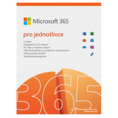 Microsoft 365 pro jednotlivce Mac/Win All Lng 1 rok, elektronická licence Microsoft 365 pro jednotlivce Mac/Win All Lng 1 rok, elektronická licence