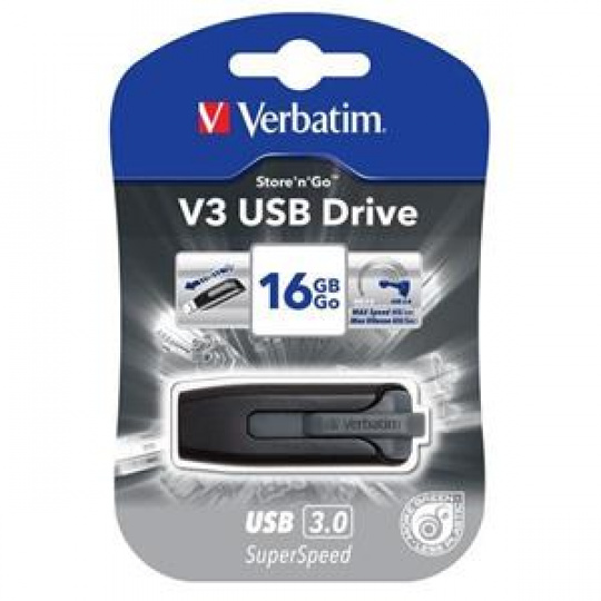 VERBATIM Store 'n' Go V3 16GB USB 3.0 černá