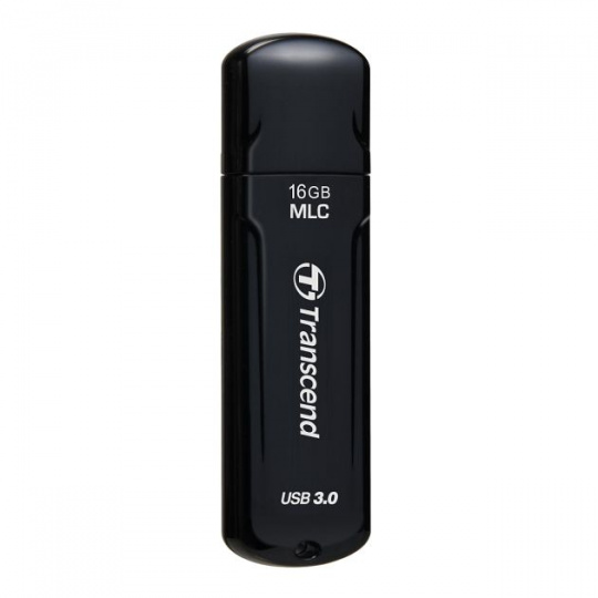 Transcend 16GB JetFlash 750, USB 3.0 flash disk, MLC, LED indikace, černý