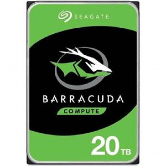 Seagate BarraCuda 3.5" HDD, 20TB, 3.5", SATAIII, 512MB cache, 7.200RPM Seagate BarraCuda 3.5" HDD, 20TB, 3.5", SATAIII, 512MB cache, 7.200RPM