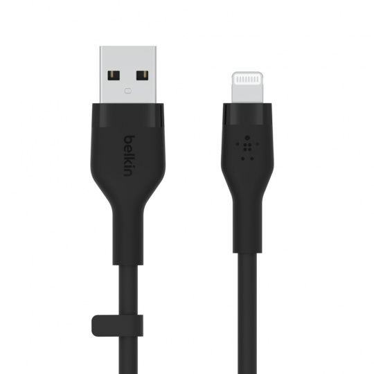Belkin kabel USB-A na LTG_silikon, 2M, černý