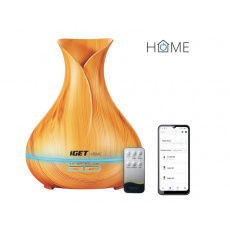 iGET HOME Aroma Diffuser AD500 - chytrý aromadifuzér, barevné LED podsvícení, aplikace, ovladač