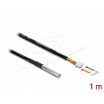 Delock Kabel teplotního senzoru s 3 pinové zásuvce pinové hlavy konektoru DS18B20, 1 m