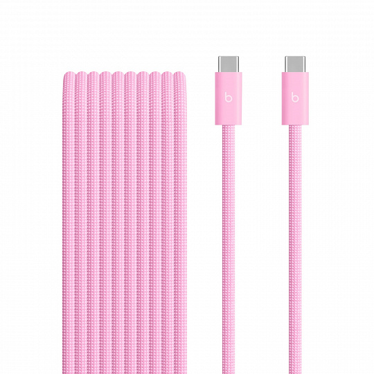 Beats 240W USB-C/USB-C Braided Cable (3m)- P.Pink Beats 240W USB-C/USB-C Braided Cable (3m)- P.Pink