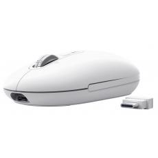 Trust Seron Slim/Kancelářská/Optická/3 200 DPI/USB+BT/Bílá