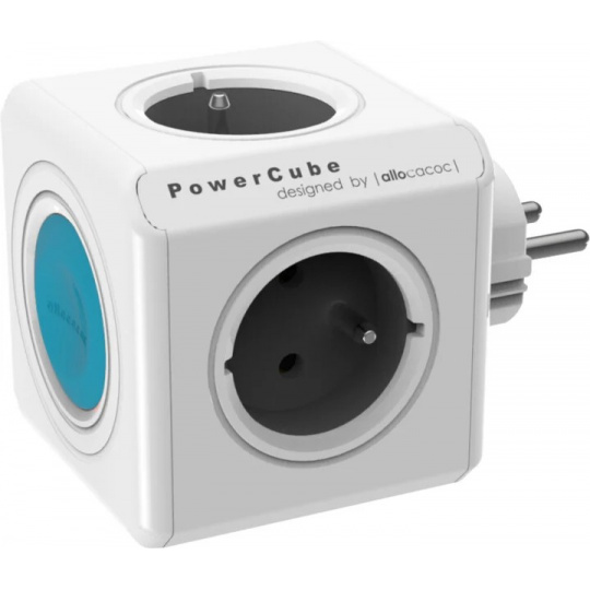Zásuvka PowerCube Original SmartHome, White-Grey, 4 rozbočka, WiFi, vypínač