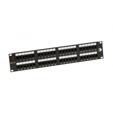 19" Patch panel Solarix 48 x RJ45 CAT6 UTP černý 19" Patch panel Solarix 48 x RJ45 CAT6 UTP černý