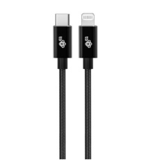 TB kabel USB-C - Lightning oplétaný 1m, černý TB kabel USB-C - Lightning oplétaný 1m, černý