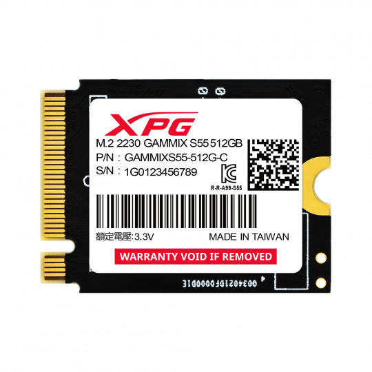 ADATA SSD 512GB GAMMIX S55 Gen 4x4 2230