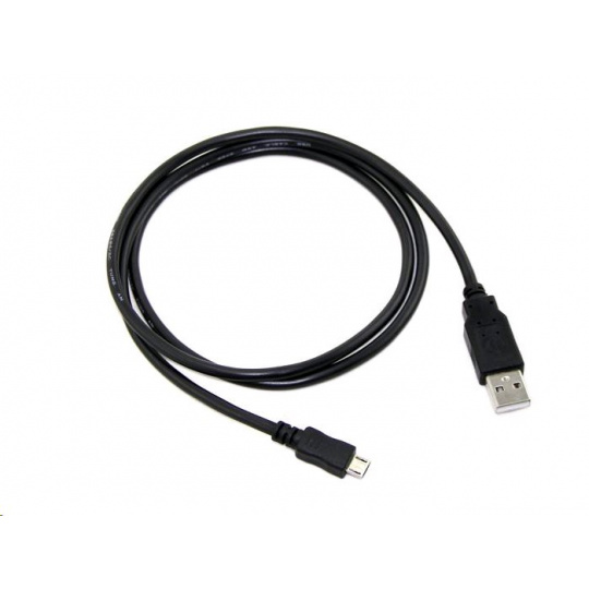 Kabel C-TECH USB 2.0 AM/Micro, 1m, černý