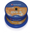 VERBATIM DVD-R(50-Pack)Spindl/MattSlvr/16x/4.7GB