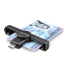 AXAGON CRE-SMP1C, USB-C PocketReader čtečka kontaktních karet Smart card (eObčanka) AXAGON CRE-SMP1C, USB-C PocketReader čtečka kontaktních karet Smart card (eObčanka)