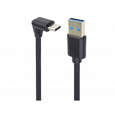 PremiumCord USB C-USB A, zahnutý, černý, 50 cm PremiumCord USB C-USB A, zahnutý, černý, 50 cm