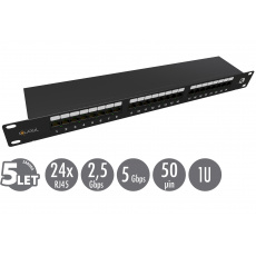 19" patch panel Solarix 24 x RJ45 CAT5E STP 1U SX24-5E-STP-BK-N 19" patch panel Solarix 24 x RJ45 CAT5E STP 1U SX24-5E-STP-BK-N