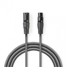 Nedis COTG15010GY200 - Vyvážený XLR Audiokabel | XLR 3pinová Zástrčka – XLR 3pinová Zásuvka | 20 m | Šedá barva Nedis COTG15010GY200 - Vyvážený XLR Audiokabel | XLR 3pinová Zástrčka – XLR 3pinová Zásuvka | 20 m | Šedá barva