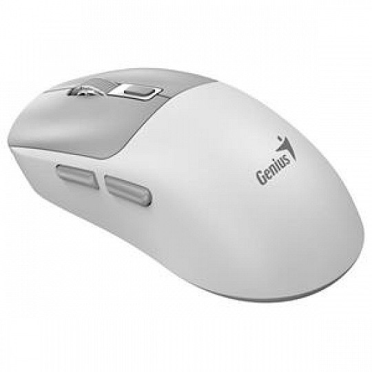 Genius NX-8260S BT, Myš, bezdrátová, optická, 2400DPI, 6 tlačítek, tichá, dobíjecí, Copilot,Bluetooth + 2,4GHz,bílo-šedá Genius NX-8260S BT, Myš, bezdrátová, optická, 2400DPI, 6 tlačítek, tichá, dobíjecí, Copilot,Bluetooth + 2,4GHz,bílo-šedá