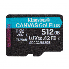 Kingston Canvas Go Plus A2/micro SDXC/512GB/170MBps/UHS-I U3 / Class 10