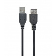 GEMBIRD prodlužovací kabel USB, 0,75m, černý
