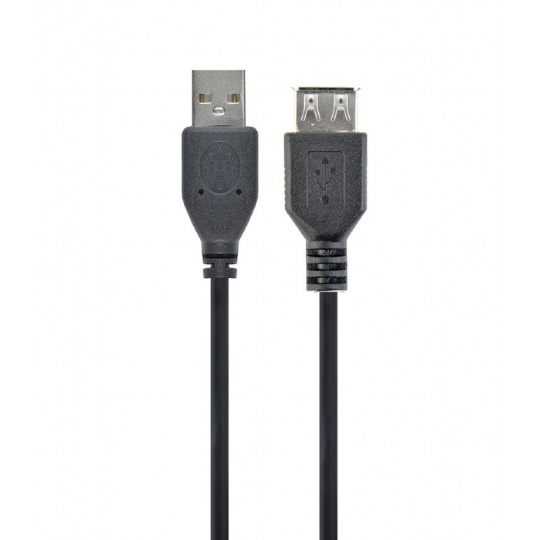 GEMBIRD prodlužovací kabel USB, 0,75m, černý