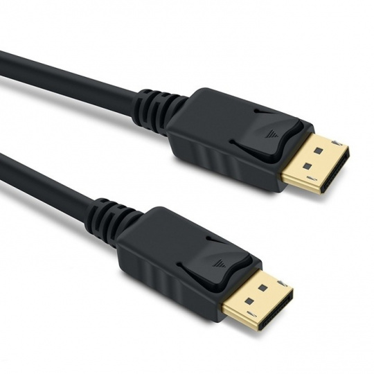 Kabel DisplayPort 1.4, M/M, PremiumCord, zlacené konektory, 2m, černý