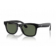 Meta Ray-Ban Gen1 Wayfarer, Shiny Black, G15 Green LARGE