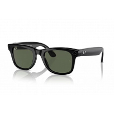 Meta Ray-Ban Gen1 Wayfarer, Shiny Black, G15 Green LARGE Meta Ray-Ban Gen1 Wayfarer, Shiny Black, G15 Green LARGE