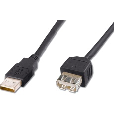 Kabel USB prodlužovací A-A, 2 m, černý