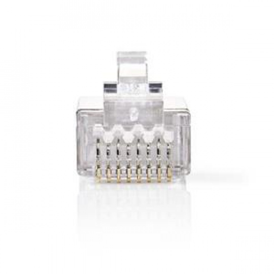 Nedis CCGB89306ME - Síťový Konektor CAT6 | RJ45 (8P8C) Zástrčka - 10 kusů | Kov
