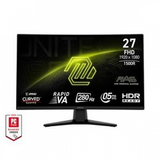 MSI Gaming monitor MAG 274CF E20 27" Rapid VA zakřivený/FHD/200Hz/0,5ms/2xHDMI/DP/černá MSI Gaming monitor MAG 274CF E20 27" Rapid VA zakřivený/FHD/200Hz/0,5ms/2xHDMI/DP/černá