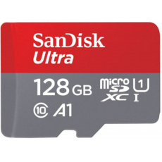 SanDisk Ultra/micro SDXC/128GB/140MBps/UHS-I U1 / Class 10/+ Adaptér