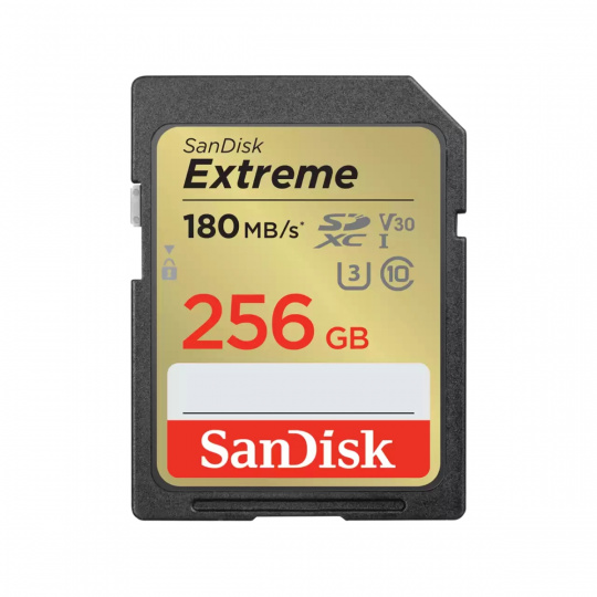 SanDisk Extreme/SDXC/256GB/180MBps/UHS-I U3 / Class 10