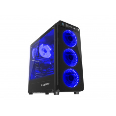 Počítačová skříň Genesis IRID 300 BLUE MIDI (USB 3.0), 4 ventilátory s modrým podsvícením Počítačová skříň Genesis IRID 300 BLUE MIDI (USB 3.0), 4 ventilátory s modrým podsvícením