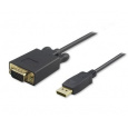 Kabel DisplayPort na VGA, M/M, PremiumCord, 2m, černý