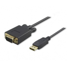 Kabel DisplayPort na VGA, M/M, PremiumCord, 2m, černý