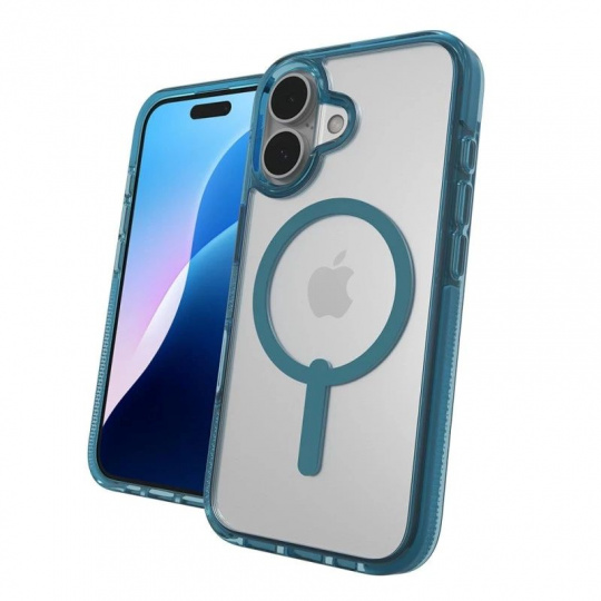 ZAGG kryt Santa Cruz Snap Apple iPhone 16 Plus  Retro modrá