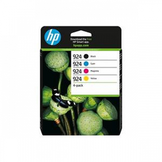 HP Ink Cartridge 924/Black/Tricolor/500/400 stran/4-Pack HP Ink Cartridge 924/Black/Tricolor/500/400 stran/4-Pack