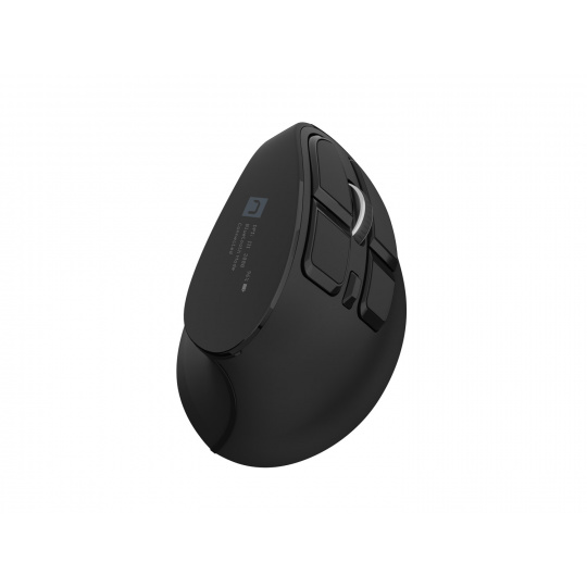 Vertikální bezdrátová myš Natec EUPHONIE PRO/Vertikální/Optická/Pro praváky/4 000 DPI/USB+BT/Černá