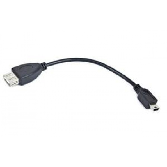 Kabel USB AF/mini BM,OTG,15cm pro tab. a tel.